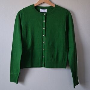 Old Navy Green Cardigan With Buttons Cotton & Poly Mix